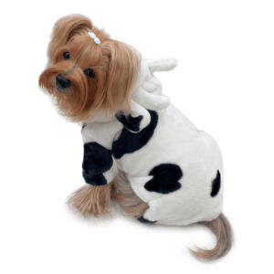 🐄 Ultra-Plush Cow-Themed Hooded Pajamas for Pets 🌙